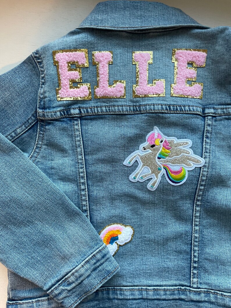 Personalized Denim Jacket Toddler Custom Jean Jacket Girl Etsy