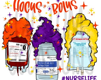 Hocus Bolus Halloween Nursing PNG