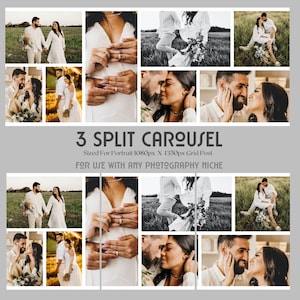Carousel Instagram Template | Instagram Carousel Template Photography | Photo Collage Template | Canva Template | Photographer Social Media