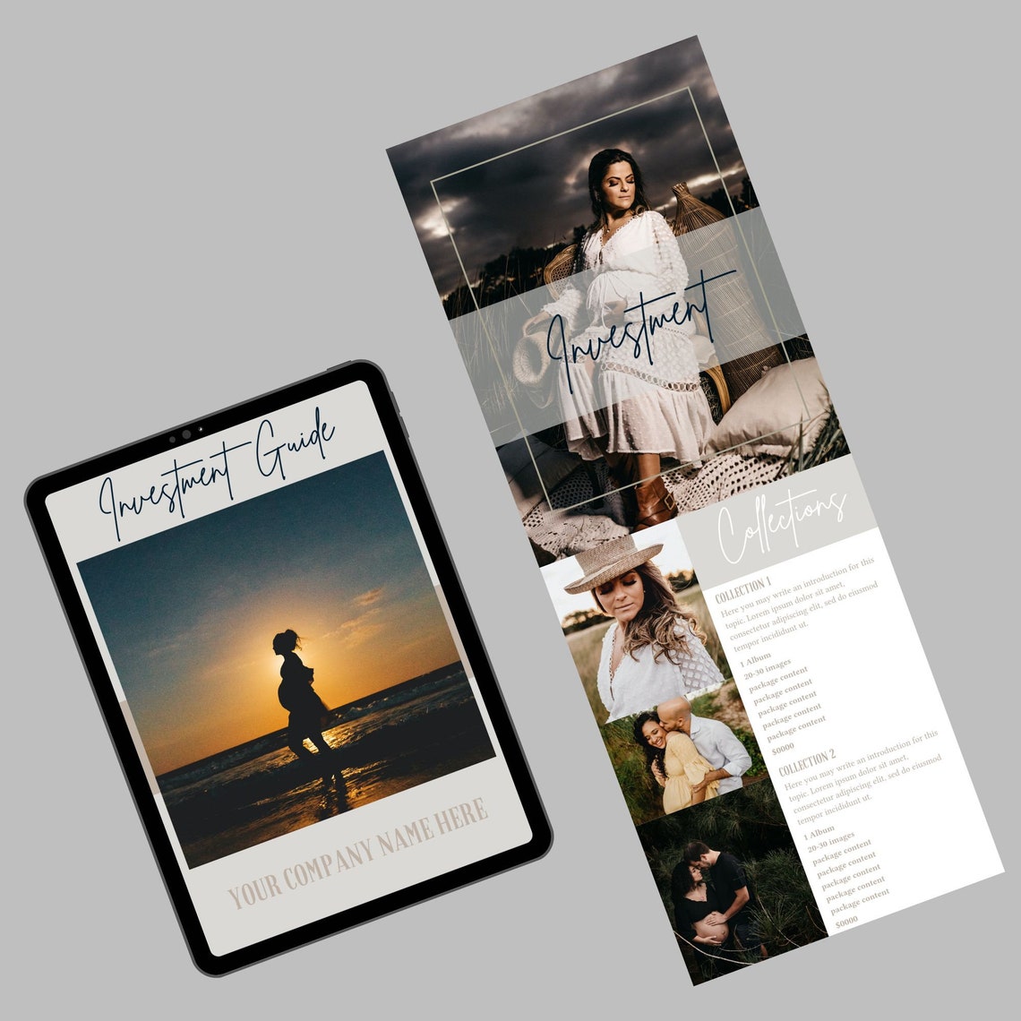 Maternity Photography Investment Guide Canva Template Maternity
