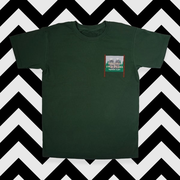 T-shirt brodé Twin Peaks