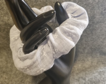 Scrunchie muslin anchor grey