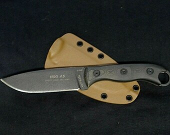 TOPS KNIVES HOG 4.5 custom .093 coyote brown kydex sheath by red hill sheaths **knife not included**
