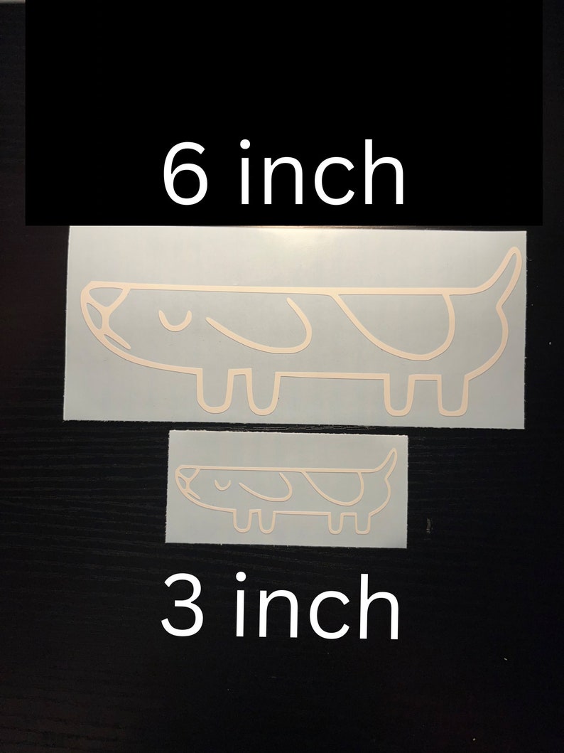 Bluey long Dog Decal - Etsy