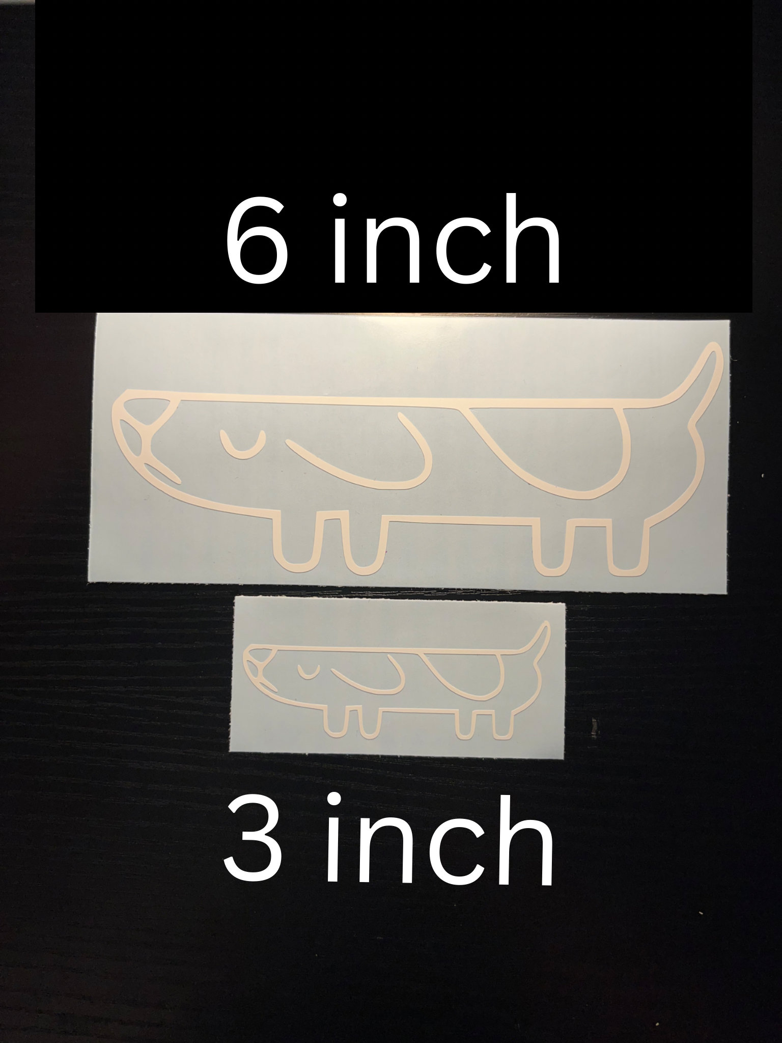 Bluey long Dog Decal - Etsy