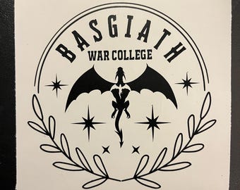 Fourth Wing Basgiath decal