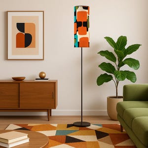 Mid Century Modern Lamp Abstract and Colorful Lamp Stylish Retro Lighting for Home Decor Unique Designs MCM Home Decor Contemporary Decor