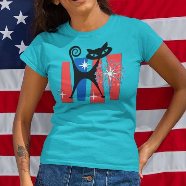 Atomic Cat Fourth of July Etsy