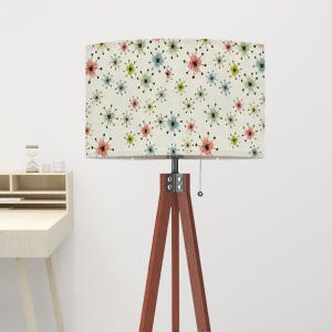 MCM Atomic Tripod Floor Lamp Mid Century Modern Lamp Retro Home Decor Gift for Her Retro Geometric Unique Floor Lamp Home Decor