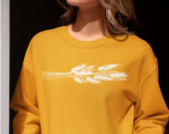 Pyrex Autumn Harvest Pattern Sweatshirt Pyrex Harvest Wheat Inspired Sweatshirt Gift for Pyrex Collector Pyrex Gift Fall Harvest Decor