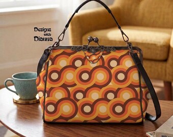 バッグ Vintage Coach Geometric Roll Bag Brown Vintage Coach Geometric Roll Bag, #9045, Custom Colored Green