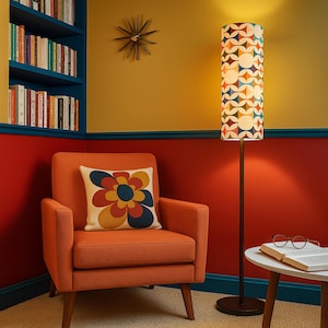 Mid Century Modern Lamp Abstract and Colorful Lamp Stylish Retro Lighting for Home Decor Unique Designs MCM Home Decor Contemporary Decor