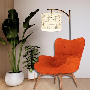 MCM Atomic Floor Lamp 1950s Style Retro Lamp for Living Room Office Bedroom Mid Century Modern Design Floor Lamp Vintage Unique Design Lamp