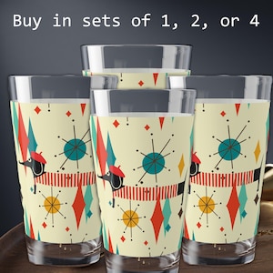 Atomic Dog Dachshund Glass Atomic Dog Drinkware Retro Doxie Dog Gift Cute Atomic Dog Glasses  Weiner Dog Gifts For Dog Lover Retro Dog Gift