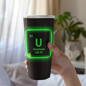 Uranium Glass Glowing Green Glass Gift Vaseline Glass Tumbler Vintage Green Glass Glows In the Dark Antiquing Drinkware Collector Gift