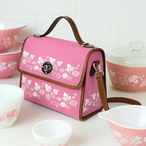 Pyrex Gooseberry Pink Purse Vintage Pyrex Bag Retro Pink Handbag Mid Century Modern Style Everyday Tote for Pyrex Collectors and Fans