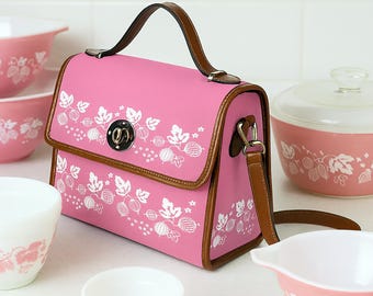 Pyrex Gooseberry Pink Purse Vintage Pyrex Bag Retro Pink Handbag Mid Century Modern Style Everyday Tote for Pyrex Collectors and Fans