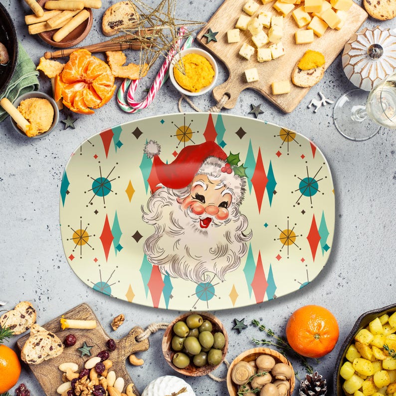 Vintage Santa Platter