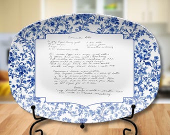 Handwritten Recipe Platter Personalized Family Keepsake Custom Perfect Gift for Mom or Grandma Mother's Day Gift Family Heirloom Gift