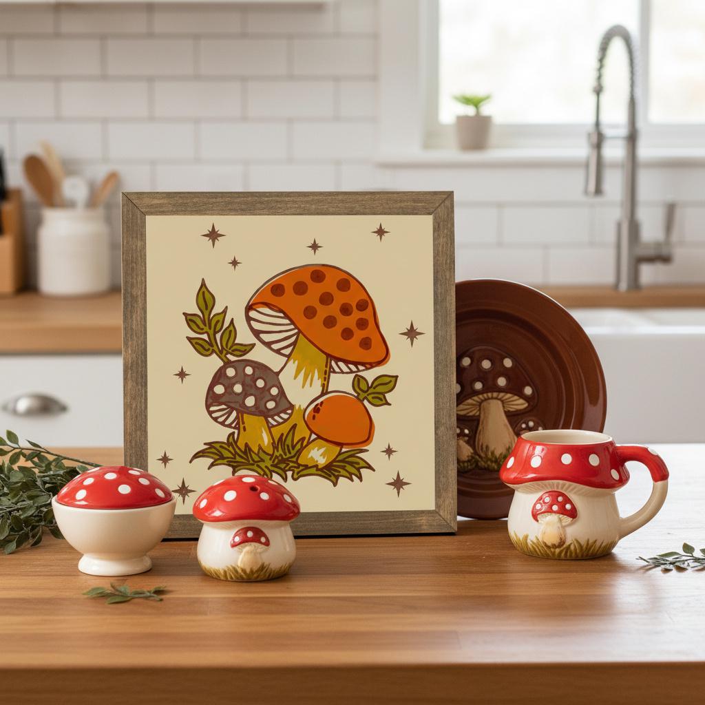 Vintage Ceramic Mushrooms - Etsy