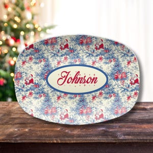 Retro Christmas Platter 1950s Kitsch Holiday Tableware Vintage Mid Century Modern Serving Tray MCM Holiday Home Decor Perfect Gift for Mom