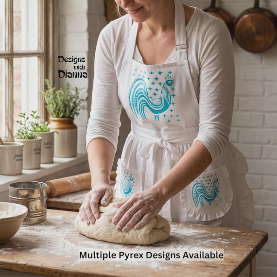 Pyrex Inspired Apron Retro Kitchen Apron Vintage Pyrex Gift