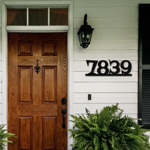 Atomic House Numbers | Mid Century Modern Home Address Sign |  Mid Century Modern Address Sign | MCM Style Numbers | Modern House Numbers