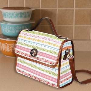 Pyrex Pattern Purse Retro Style Handbag For Pyrex Collectors Vintage Kitchen Bag With Gooseberry Friendship Snowflake Prints Gift Idea