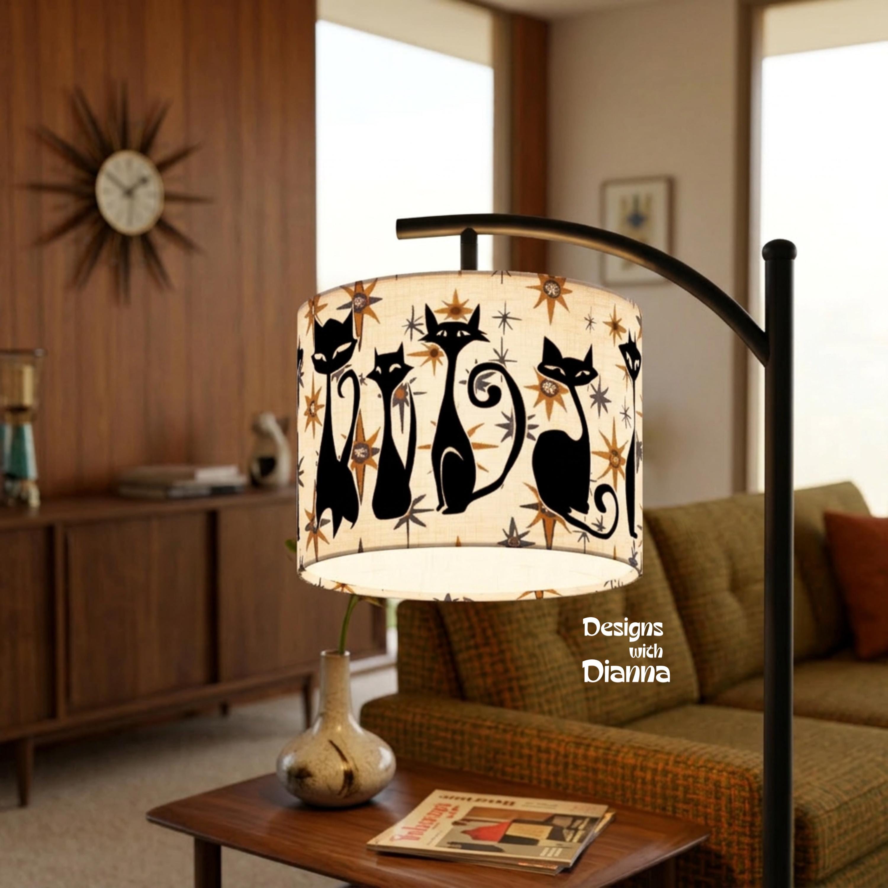 Mid Century Cat Lamp - Etsy