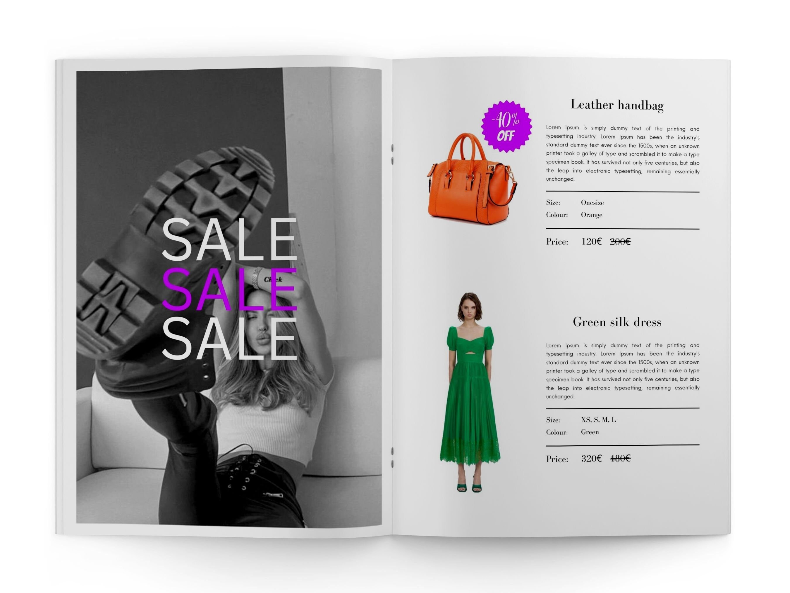 Sale Catalogue Template for Fashion Business, Fully Editable in Canva