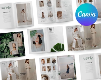 Ebook Canva template | wholesale product catalog | editable lookbook template | minimal line sheet template | customizable catalogue
