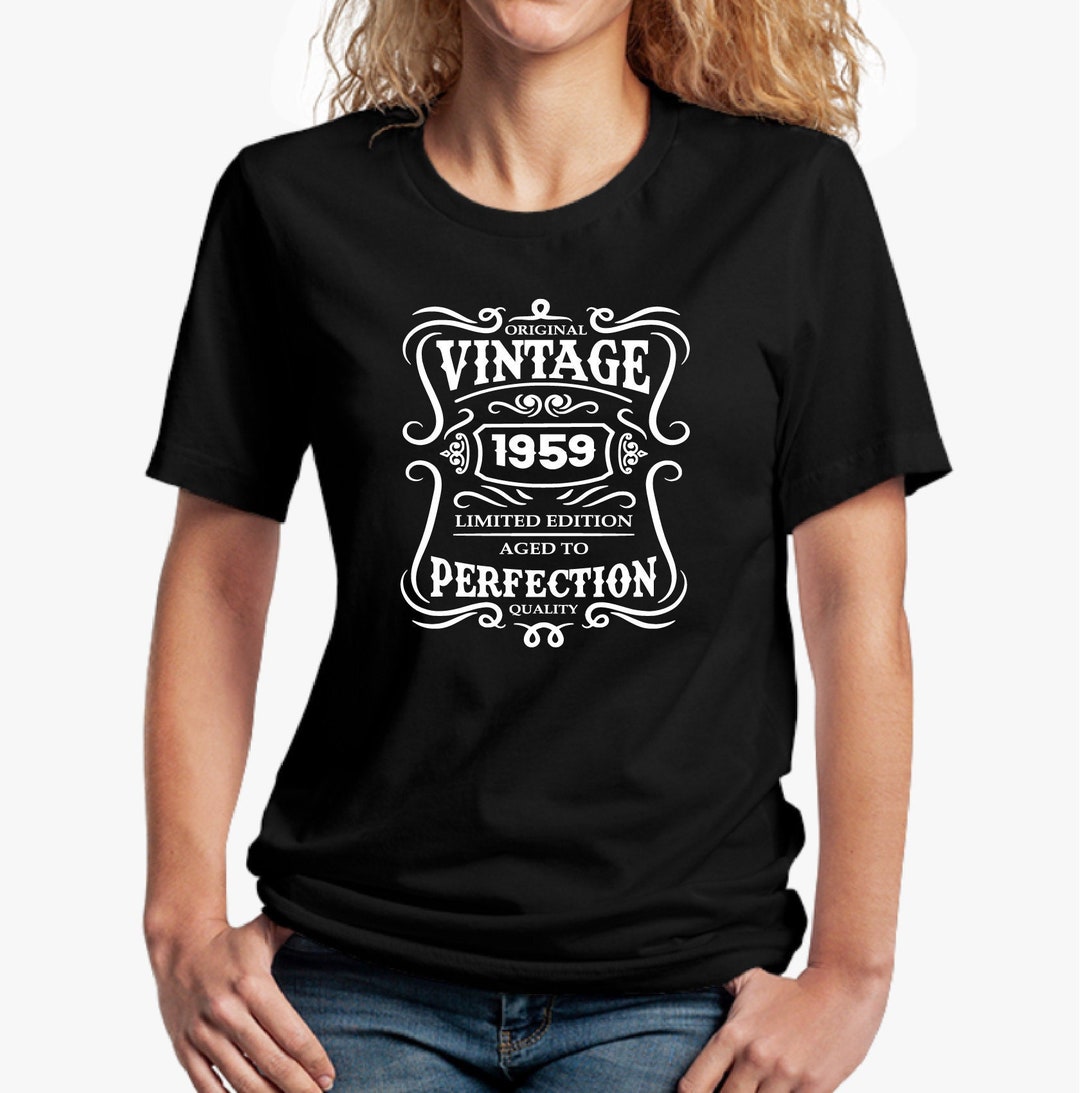 65th Birthday Shirt of 2024, Vintage 1959 Limited Edition Aged Shirt ...