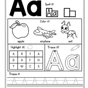 Alphabet upper and lower case formation and coloring worksheets. All 26 letters of the alphabet are included.  This is a DIGITAL DOWNLOAD!!!
