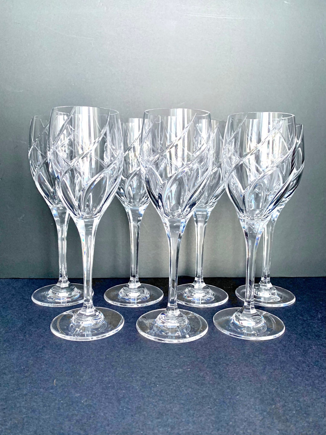 Mikasa Olympus Crystal Wine Glasses 9H Etsy