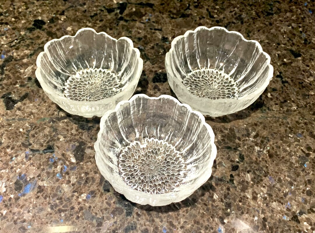 Vintage Kosta Boda Lydia Lead Crystal Dessert Bowls Etsy