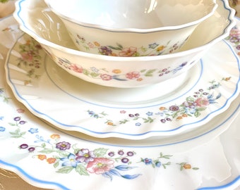 Vintage Arcopal France Victoria Pattern Dishes