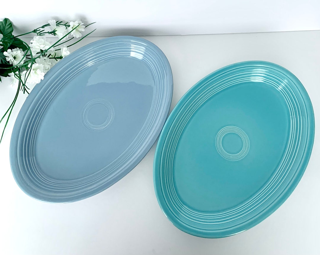 Fiestaware Large Oval Platters 1990s Etsy