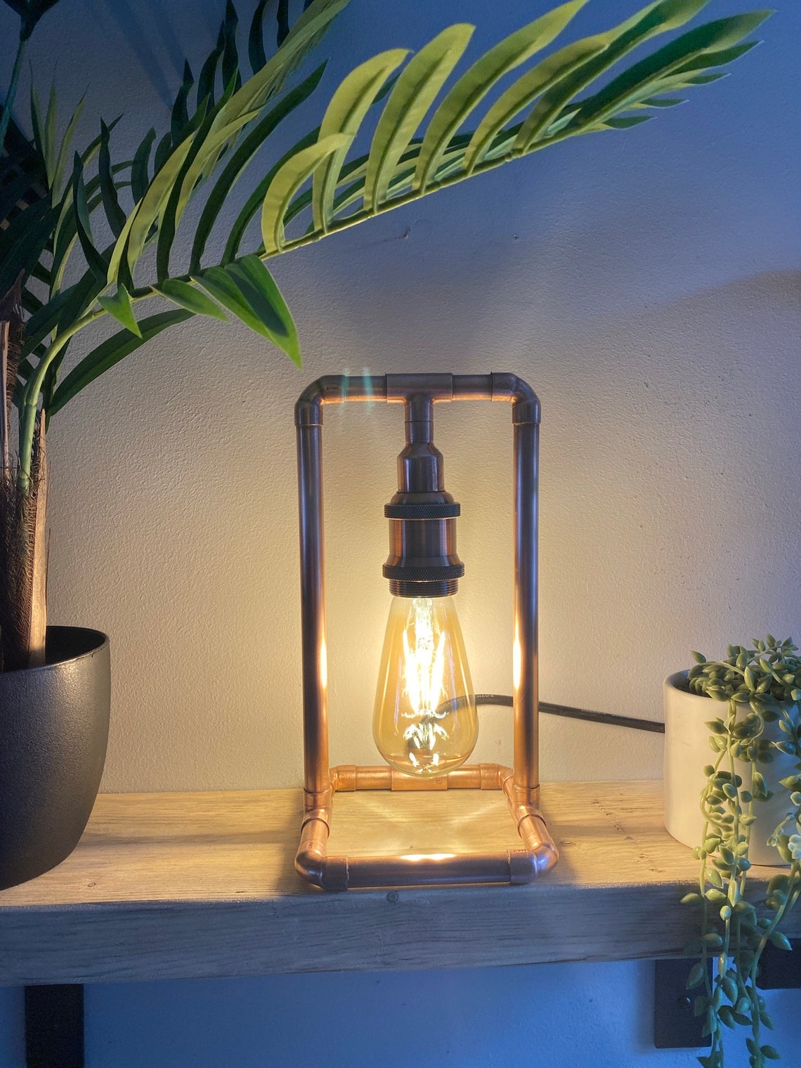 Handmade Copper Pipe Lamp Etsy UK