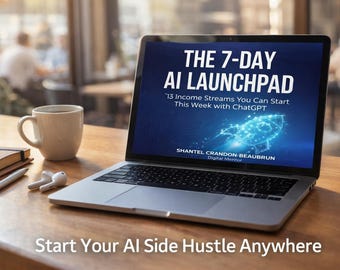 7-Day AI Launchpad: 13 AI Side Hustles to Make Money with ChatGPT