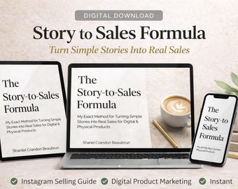 Story-to-Sales Formula Ebook | Instagram Selling Guide (Digital Download)