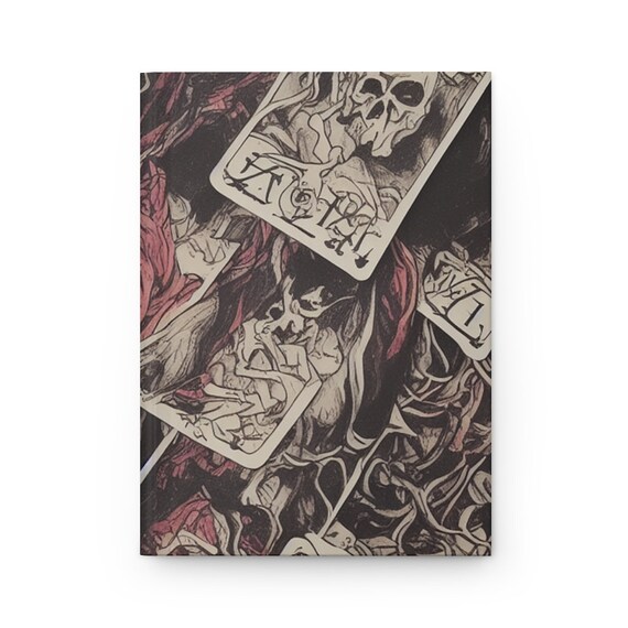 Tarot Cards of Death Hardcover Journal Matte Etsy