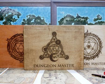 DM Screen, Custom Dungeons and Dragons Wood Dungeon Master Screen, Dungeons and Dragons Gifts for DM, DND Gifts, Nat20 Gm Screen, D&D
