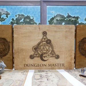 DM Screen, Custom Dungeons and Dragons Wood Dungeon Master Screen, Dungeons and Dragons Gifts for DM, DND Gifts, Bard Gm Screen, D&D