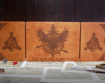 Game Master Screen, Wood Dungeon Master Screen, Magic Raven Dungeons and Dragons DM Screen, DND Gift, Gifts for DM, Gifts for Dungeon Master
