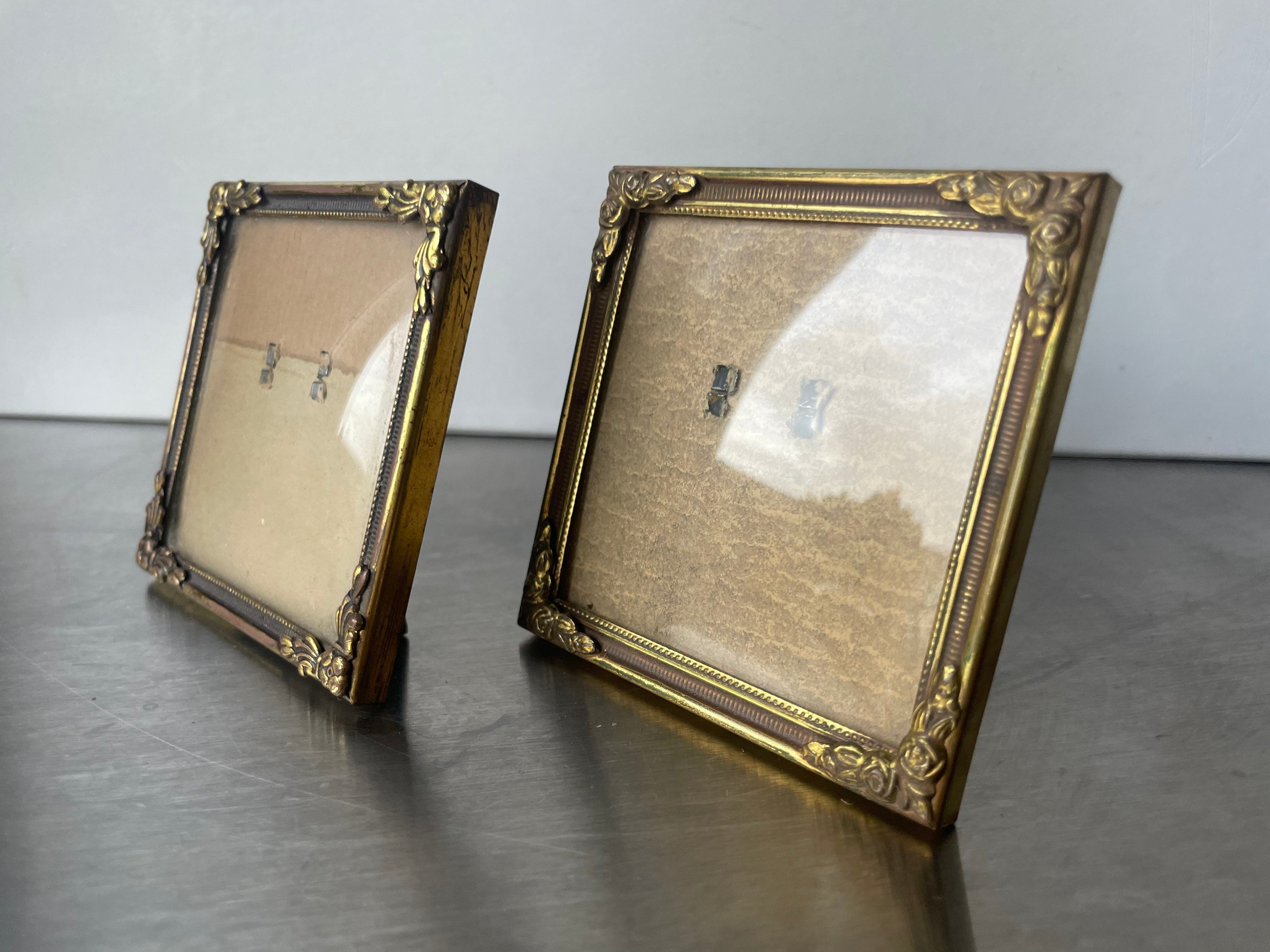Pair of Vintage Metal Frames Etsy