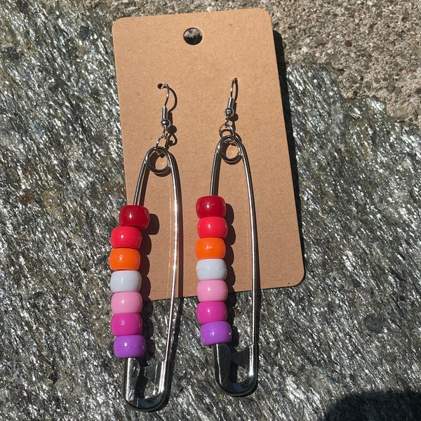 Beaded Safety Pin Etsy