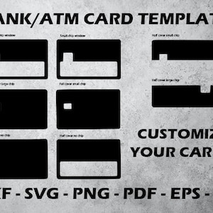 Modèle d'habillage pour carte bancaire/automatique - Créez vos propres habillages pour vos cartes !