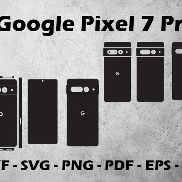 Google Pixel 7 Pro - Skin Cutting Templates SVG Vector