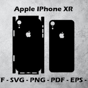 Iphone XR - Skin Cutting Template SVG Vector