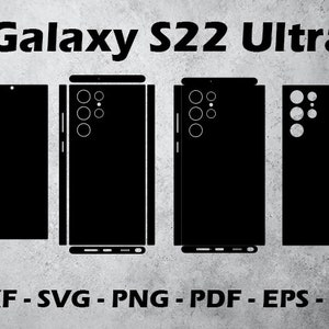 Samsung Galaxy S22 Ultra - Skin Cutting Templates SVG Vector